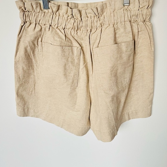 New Madewell Drawstring Pull-On Paperbag Shorts - Picture 8 of 11